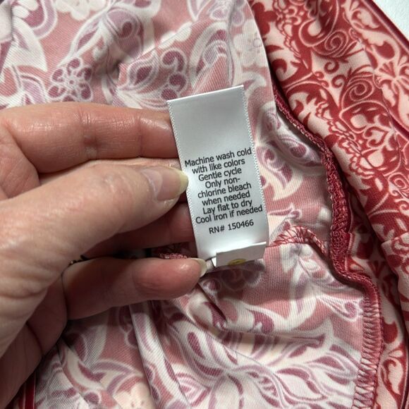 Magnolia Grace Alhambra Embroidered Trim Knit Dress Coral Sz XL NWT - Picture 10 of 11